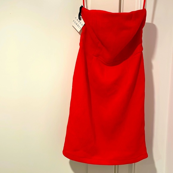 Caren Forbes red mini dress size XS - Picture 1 of 6